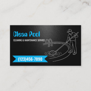 Professional Pool Service Business Card