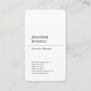 Professional Premium Silk Plain Modern Minimalist Business Card