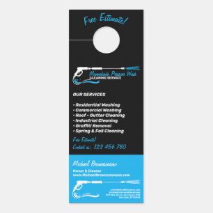 Professional Pressure Washing & Power Cleaning Door Hanger