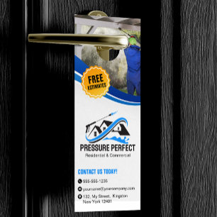 Professional Pressure Washing & Power Cleaning Door Hanger