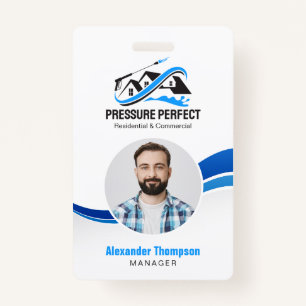 Professional Pressure Washing & Power Cleaning  ID Badge