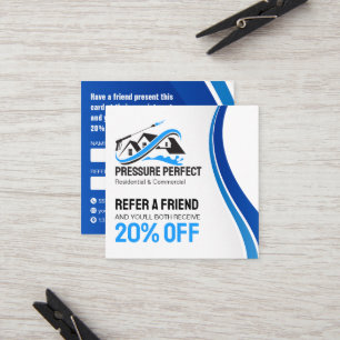Professional Pressure Washing & Power Cleaning  Referral Card