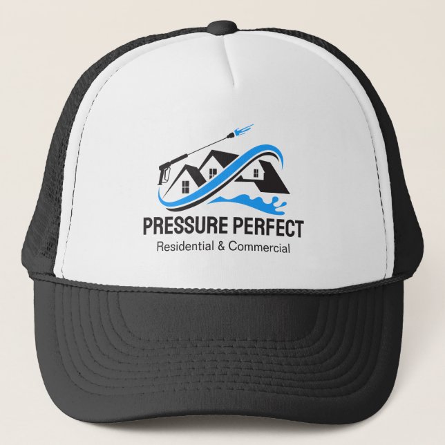 Professional Pressure Washing & Power Cleaning  Trucker Hat (Front)