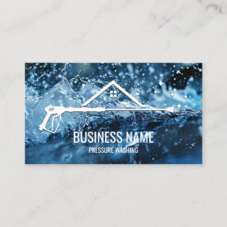 Professional Pressure Washing Power Masculine Bu Business Card