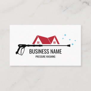 Professional Pressure Washing Power  Masculine  Bu Business Card