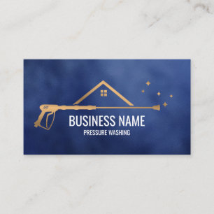 Professional Pressure Washing Power  Masculine  Bu Business Card