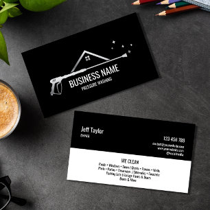 Professional Pressure Washing Power  Masculine  Bu Business Card
