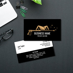 Professional Pressure Washing Power  Masculine  Bu Business Card