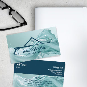 Professional Pressure Washing Power Masculine Bu Business Card