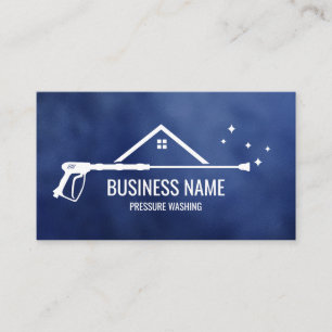 Professional Pressure Washing Power Masculine Bu Business Card