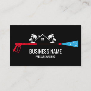 Professional Pressure Washing Power  Masculine  Bu Business Card