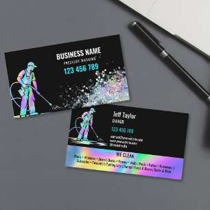 Professional Pressure Washing Power Roof Deck  Business Card
