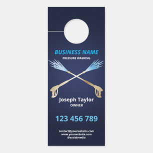 Professional Pressure Washing Power Washing Busine Door Hanger