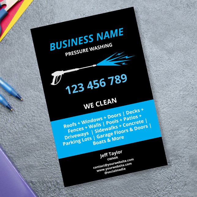 Professional Pressure Washing Power Washing Busine Flyer (Creator Uploaded)