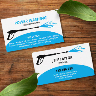 Professional Pressure Washing Power Washing Business Card
