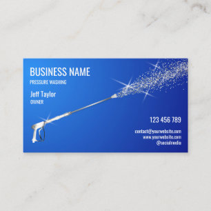 Professional Pressure Washing Power Washing Clean Business Card