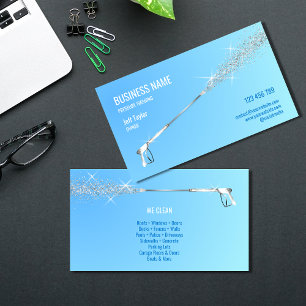 Professional Pressure Washing Power Washing Clean Business Card