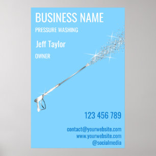 Professional Pressure Washing Power Washing Clean Poster
