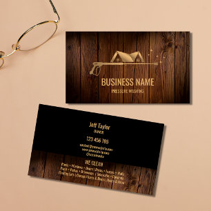 Professional Pressure Washing Power Washing Roof Business Card