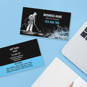 Professional Pressure Washing Power Washing Roof Business Card