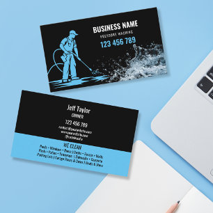Professional Pressure Washing Power Washing Roof Business Card