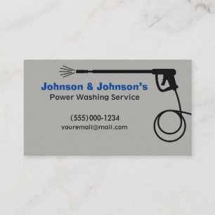 Professional Pressure Washing Service Business Card