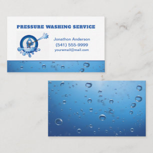 Professional Pressure Washing Service Business Card