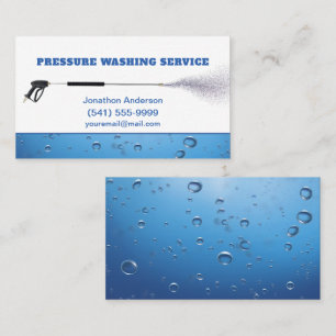 Professional Pressure Washing Service Business Card