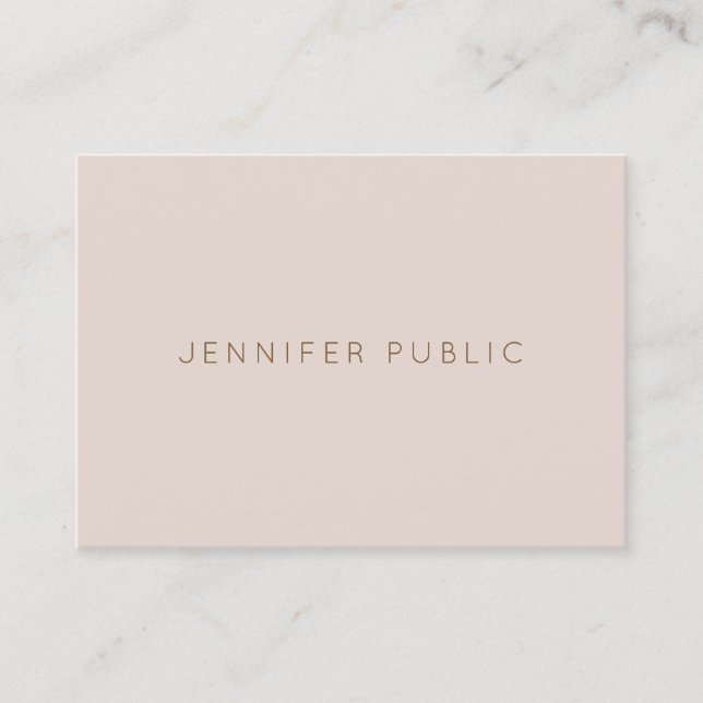 Professional Pretty Plain Luxury Modern Design Business Card (Front)