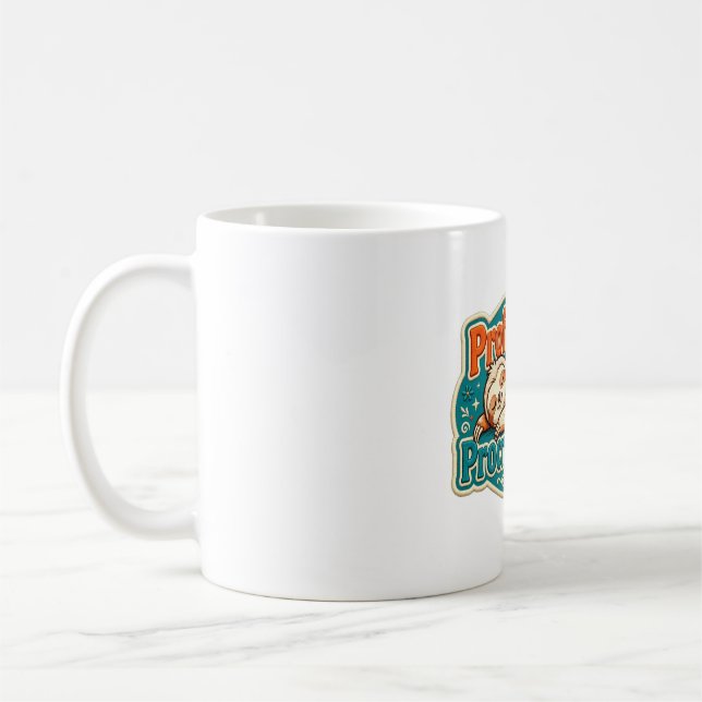 Professional Procrastinator Funny Retro Coffee Mug (Left)