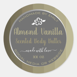 Professional Product Packaging Labels Grey Beige