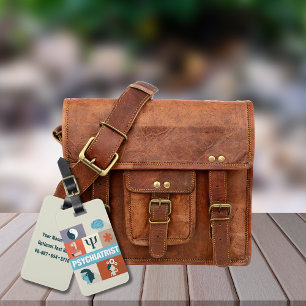 Professional Psychiatrist Iconic Designed Luggage Tag