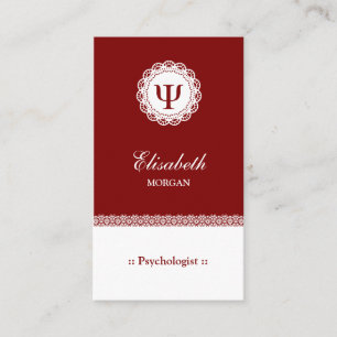Professional Psychologist - Psychology Psi Symbol Business Card
