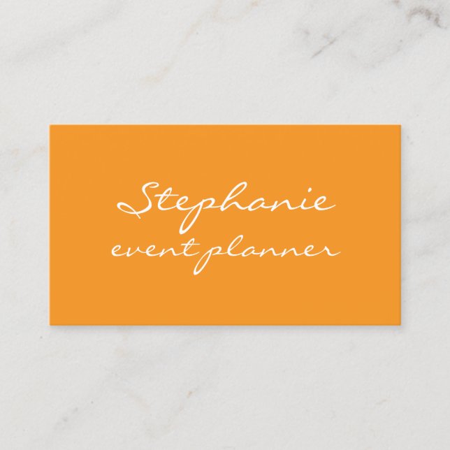 Professional Pumpkin Orange Fall Autumn Colourful Business Card (Front)
