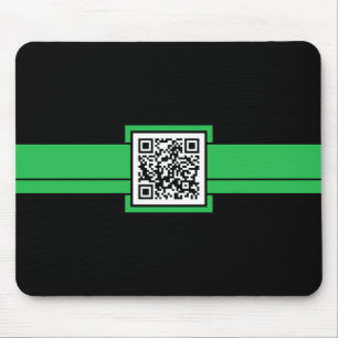 professional QR code : green ribbon Mouse Mat