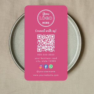 Professional Qr Code Instagram Facebook Logo Business Card