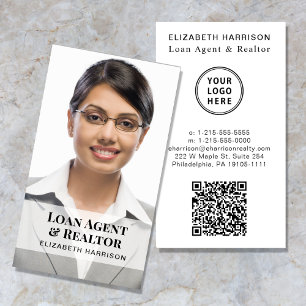 Professional QR Code Logo Photo Business Card