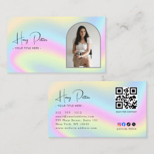 Professional QR Code Photo Business Card