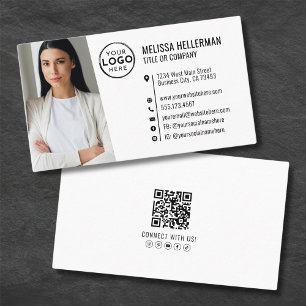 Professional QR Code Photo Your Logo Business Card