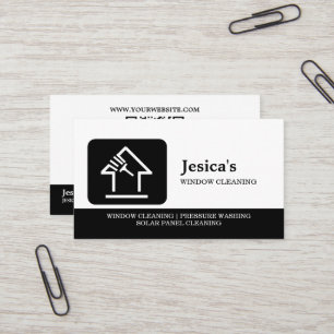 Professional QR Code Washing Power Window Cleaning Business Card