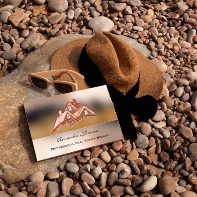 Professional Real Estate Agent Broker Luxury House Business Card (Creator Uploaded)