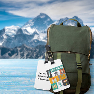 Professional Real Estate Agent Luggage Tag