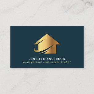 Professional Real Estate Broker Agent Business Card