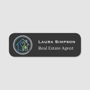 Professional Real Estate Company Logo Staff Name Tag
