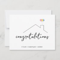 Professional Real Estate Congratulations New Home