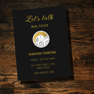 Professional Real Estate Marketing Logo Postcard