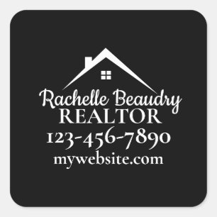 Professional Real Estate Realtor Branding Marketin Square Sticker