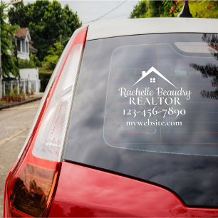 Professional Real Estate Realtor Branding Marketin Window Cling