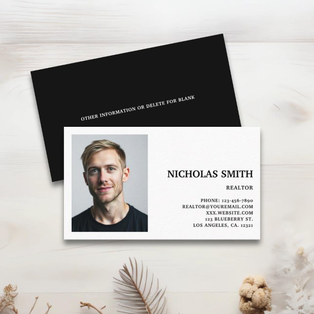 Professional Real State Agent Photo Business Card (Creator Uploaded)
