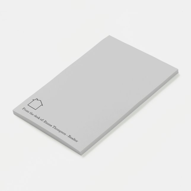 Professional Realtor House Theme Post-it Notes (Angled)